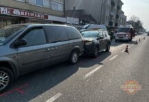 Verkehrsunfall mit 3 Fahrzeugen