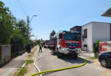 Dachstuhlbrand in Strasshof