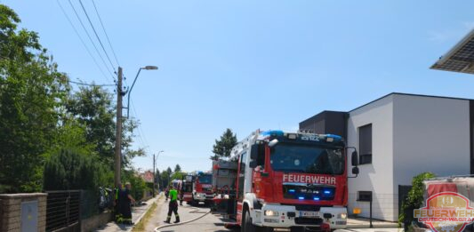 Dachstuhlbrand in Strasshof
